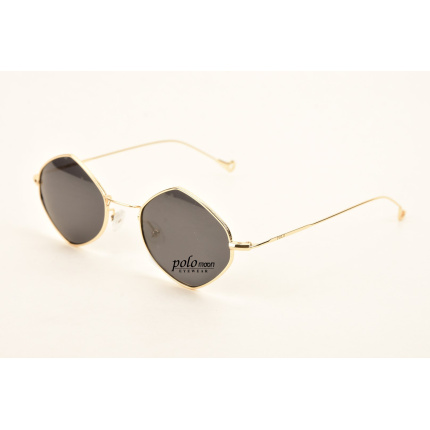 POLOmoon 302 SARI Unisex Retro Organik Metal Polarize Güneş Gözlüğü
