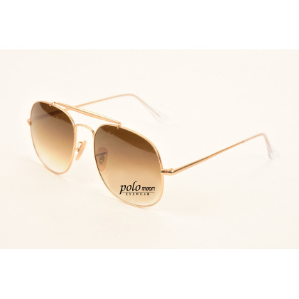 POLOmoon PL3561 001 57 Metal Retro Çerçeve Mineral Cam Güneş Gözlüğü