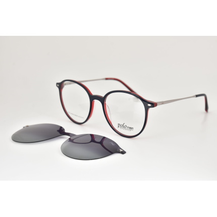POLOmoon 9848  C5  52 20 143 KLİPSLİ ASETAT GÖZLÜK ÇERÇEVESİ