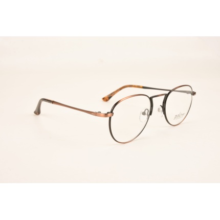 POLOmoon   F838  59-14-137 Kahve Metal Retro Stil Gözlük Çerçevesi